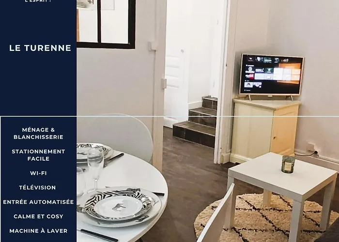 Апартаменты Le Turenne, T2 Cozy Et Calme, Wifi, Tv, Stationnement Aise *
